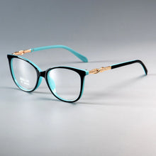 Load image into Gallery viewer, 45705 Classic Cross Knot Glasses Frames Shiny Rhinestone Men Women Optical  Computer Glasses
