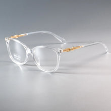 Load image into Gallery viewer, 45705 Classic Cross Knot Glasses Frames Shiny Rhinestone Men Women Optical  Computer Glasses