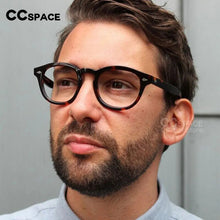 Load image into Gallery viewer, 46890 Retro Men Round Acetate Optical Glasses Frames Women Rivet Eyewear Customized Prescription Glasses