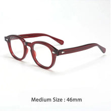 Load image into Gallery viewer, 46890 Retro Men Round Acetate Optical Glasses Frames Women Rivet Eyewear Customized Prescription Glasses