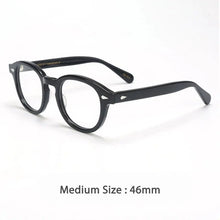 Load image into Gallery viewer, 46890 Retro Men Round Acetate Optical Glasses Frames Women Rivet Eyewear Customized Prescription Glasses