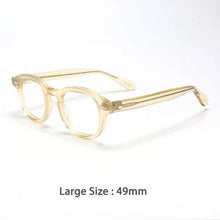 Load image into Gallery viewer, 46890 Retro Men Round Acetate Optical Glasses Frames Women Rivet Eyewear Customized Prescription Glasses