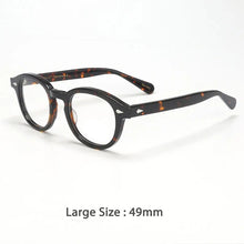 Load image into Gallery viewer, 46890 Retro Men Round Acetate Optical Glasses Frames Women Rivet Eyewear Customized Prescription Glasses