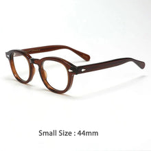 Load image into Gallery viewer, 46890 Retro Men Round Acetate Optical Glasses Frames Women Rivet Eyewear Customized Prescription Glasses