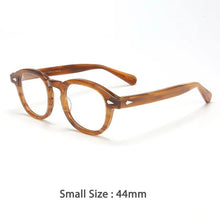 Load image into Gallery viewer, 46890 Retro Men Round Acetate Optical Glasses Frames Women Rivet Eyewear Customized Prescription Glasses