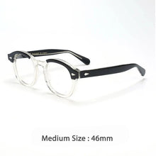 Load image into Gallery viewer, 46890 Retro Men Round Acetate Optical Glasses Frames Women Rivet Eyewear Customized Prescription Glasses