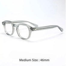 Load image into Gallery viewer, 46890 Retro Men Round Acetate Optical Glasses Frames Women Rivet Eyewear Customized Prescription Glasses