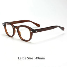 Load image into Gallery viewer, 46890 Retro Men Round Acetate Optical Glasses Frames Women Rivet Eyewear Customized Prescription Glasses