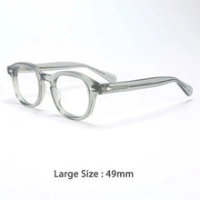 Load image into Gallery viewer, 46890 Retro Men Round Acetate Optical Glasses Frames Women Rivet Eyewear Customized Prescription Glasses