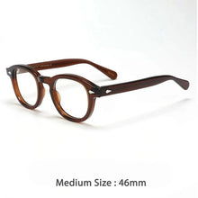 Load image into Gallery viewer, 46890 Retro Men Round Acetate Optical Glasses Frames Women Rivet Eyewear Customized Prescription Glasses