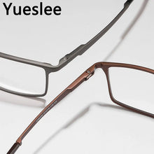 Load image into Gallery viewer, 47428 Aluminum Magnesium Men&#39;s Myopia Retro Square Glasses Frame Men Commercial Affairs Sports Optical  Computer Eyeglass