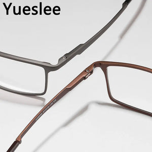 47428 Aluminum Magnesium Men's Myopia Retro Square Glasses Frame Men Commercial Affairs Sports Optical  Computer Eyeglass