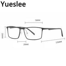 Load image into Gallery viewer, 47428 Aluminum Magnesium Men&#39;s Myopia Retro Square Glasses Frame Men Commercial Affairs Sports Optical  Computer Eyeglass