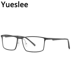 47428 Aluminum Magnesium Men's Myopia Retro Square Glasses Frame Men Commercial Affairs Sports Optical  Computer Eyeglass