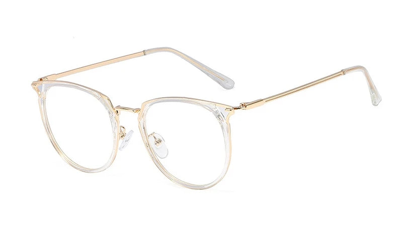 48150 Cat Eye Retro Plastic Titanium Anti-Blue Light Glasses Frames Women Optical  Computer EyeGlasses