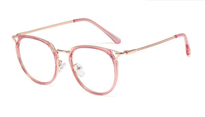 48150 Cat Eye Retro Plastic Titanium Anti-Blue Light Glasses Frames Women Optical  Computer EyeGlasses