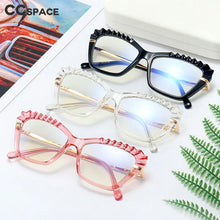 Load image into Gallery viewer, 48208 Cat Eye Anti-blue Light Plastic Titanium Glasses Frames Ultralight Men Women Optical  Computer Glasses