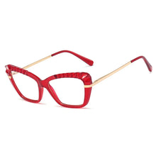 Load image into Gallery viewer, 48208 Cat Eye Anti-blue Light Plastic Titanium Glasses Frames Ultralight Men Women Optical  Computer Glasses