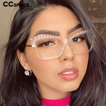 Load image into Gallery viewer, 48208 Cat Eye Anti-blue Light Plastic Titanium Glasses Frames Ultralight Men Women Optical  Computer Glasses