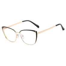 Carica l&#39;immagine nel visualizzatore di Gallery, 48286 Cat Eye Anti Blue Light Optical Glasses Frames Metal Women Men TR90  Computer Eyeglasses