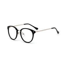 Load image into Gallery viewer, 49097 TR90 Round Cat Eye Vintage Glasses Frames Men Women Optical  Computer Glasses