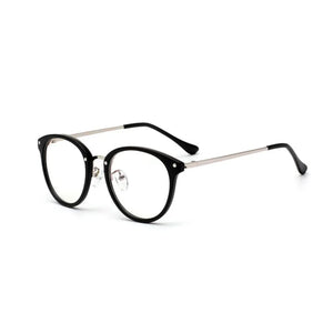 49097 TR90 Round Cat Eye Vintage Glasses Frames Men Women Optical  Computer Glasses