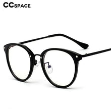Load image into Gallery viewer, 49097 TR90 Round Cat Eye Vintage Glasses Frames Men Women Optical  Computer Glasses