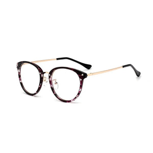 49097 TR90 Round Cat Eye Vintage Glasses Frames Men Women Optical  Computer Glasses