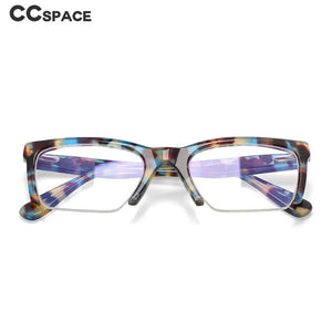 49409 Half Frame Acetate Optical Glasses Frames Anti Blue Light Women Computer Eyeglasses Customized Prescription Glasses