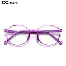 Load image into Gallery viewer, 49529 Kids Anti Blue TR90 Optical Frames Student Round Computer Glasses