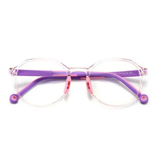 Load image into Gallery viewer, 49529 Kids Anti Blue TR90 Optical Frames Student Round Computer Glasses