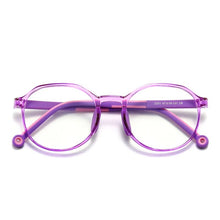 Load image into Gallery viewer, 49529 Kids Anti Blue TR90 Optical Frames Student Round Computer Glasses