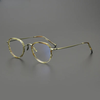 Gatenac Handmade Pure Titanium Eyeglasses Frame Men Vintage Designer Acetate Glasses Frame Women 2025 New Luxury Brand Eyewear