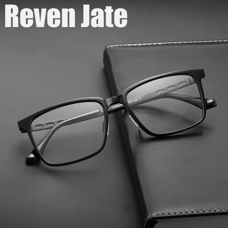 Spectacles Leg Attachment 5022 Acetate Frame With Titanium Leg Optical Glasses Men Vintage Squar ...