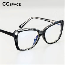 Carica l&#39;immagine nel visualizzatore di Gallery, 51019 Anti-blue Light Plastic Titanium Glasses Frames Cat Eye Ultralight Men Women Optical  Computer Glasses