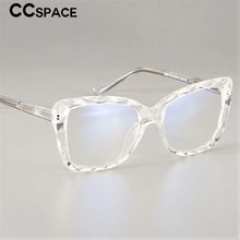 Carica l&#39;immagine nel visualizzatore di Gallery, 51019 Anti-blue Light Plastic Titanium Glasses Frames Cat Eye Ultralight Men Women Optical  Computer Glasses