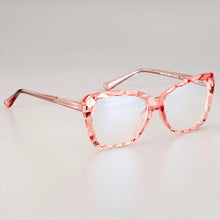Carica l&#39;immagine nel visualizzatore di Gallery, 51019 Anti-blue Light Plastic Titanium Glasses Frames Cat Eye Ultralight Men Women Optical  Computer Glasses