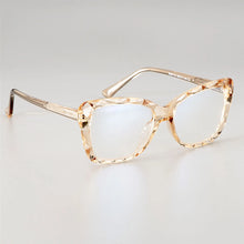 Carica l&#39;immagine nel visualizzatore di Gallery, 51019 Anti-blue Light Plastic Titanium Glasses Frames Cat Eye Ultralight Men Women Optical  Computer Glasses