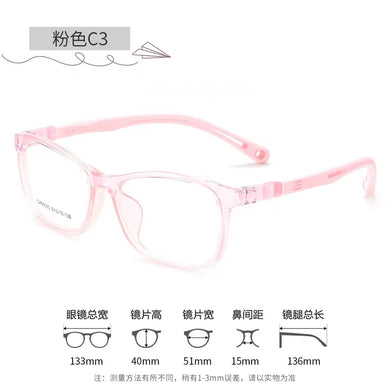 51mm  Kirka Kid Glasses Children Non-slip Temples TR Frame Eyeglasses Boy Girl Computer Eyewear Protect Eyes Child Glasses66060