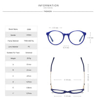 Load image into Gallery viewer, 51mm   Korea Round TR90 Glasses Frames for Myopia Prescription ,Men Women tr Titanium Hyperopia Optical Eyeglasses Frame  2066