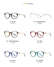 Load image into Gallery viewer, 51mm   Korea Round TR90 Glasses Frames for Myopia Prescription ,Men Women tr Titanium Hyperopia Optical Eyeglasses Frame  2066