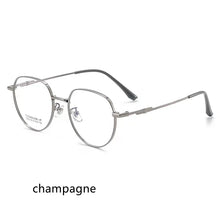 Load image into Gallery viewer, 51mm Small Round Glasses Vintage Metal Oval Gold  Eyeglasses Frame Women Men Full Rim Spectacles for Prescription Glasses  61015