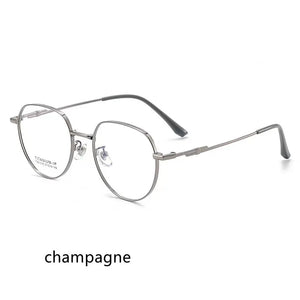 51mm Small Round Glasses Vintage Metal Oval Gold  Eyeglasses Frame Women Men Full Rim Spectacles for Prescription Glasses  61015