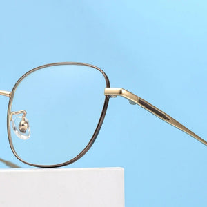 51mm Titanium Glasses Frame Retro Eyeglasses Women Men Myopia Reading Optical Blue Light Prescription Eyewear Anti-Reflection