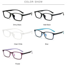 Load image into Gallery viewer, 52-19-143 Korea Square TR90 Glasses Frames for Myopia Prescription ,Unisex Plastic Titanium Hyperopia Eyeglasses Frame FK118