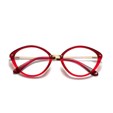52mm    Anti Blue Light Computer Glasses TR  Women Big Frame Cat Eye  Frame  Eyeglasses pc girls glasses   2089