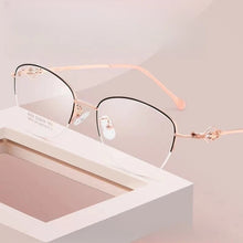 Load image into Gallery viewer, 52mm   titanium alloy woman Square Glasses Frame  Prescription Glasses Optical  Eyeglasses  8025Z