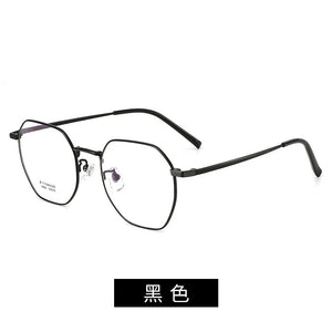 52mm Full frame polygonal square β titanium prescription eyeglass frame for men and women19059