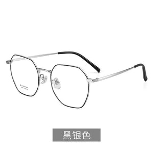 52mm Full frame polygonal square β titanium prescription eyeglass frame for men and women19059