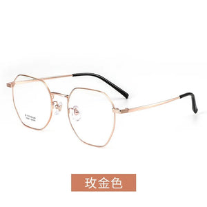 52mm Full frame polygonal square β titanium prescription eyeglass frame for men and women19059